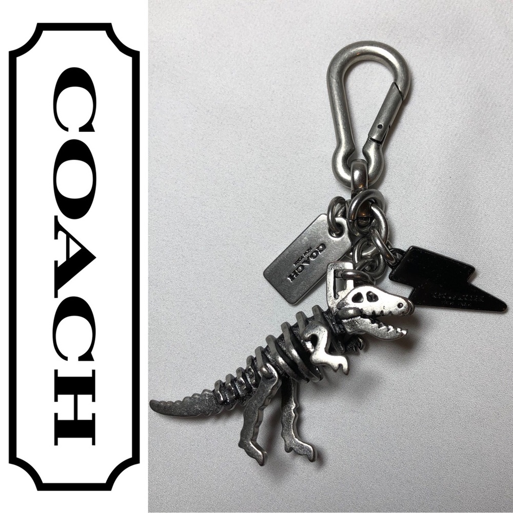 Coach T-Rex Dinosaur Keychain